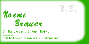 noemi brauer business card
